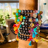 COLOR POP beaded quality stretchy bracelets